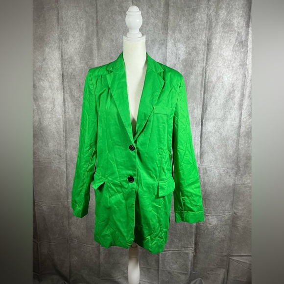 SHEIN Bright Green Blazer - Picture 1 of 8